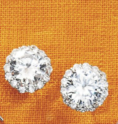 White Topaz Round Posts