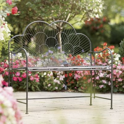 art deco sunburst bench