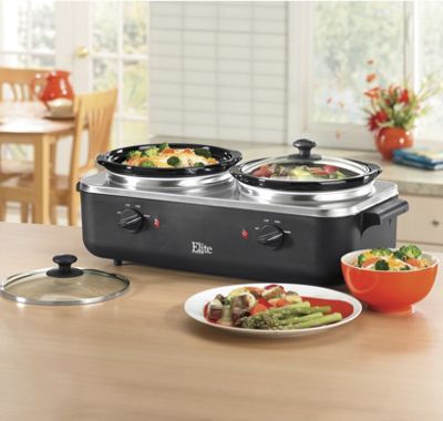 Elite Platinum Edition Dual Slow Cooker Buffet