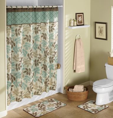 Bath Set 4 Peice Leaves