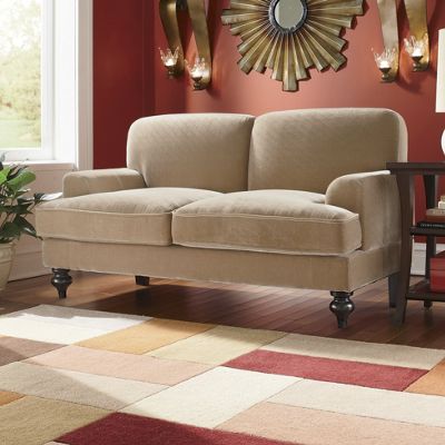 Loveseat Velvet With Spring Cushioning