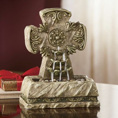 Fountain Desktop Medieval Cross