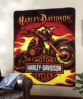 Plush Throw By Harley Davidson