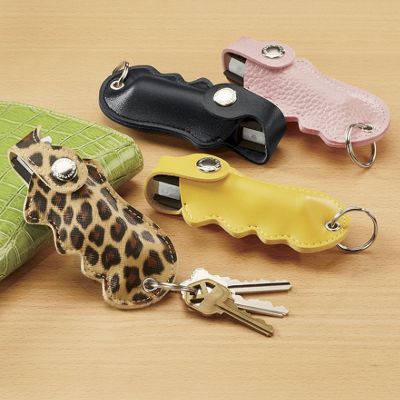 10 Pepper Spray With Finger Grip Holster Police Strength