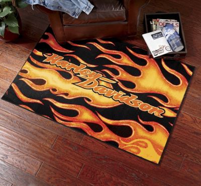 Harley Davidson Rug Fresh Logo