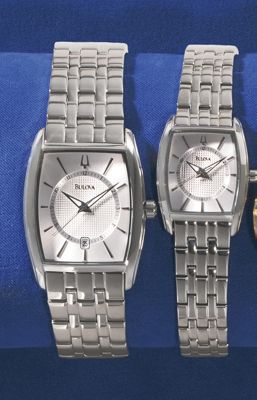 Bulova Watches His and Hers Stainless Steel