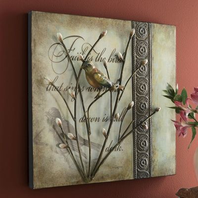 Inspirational Metal Bird Art