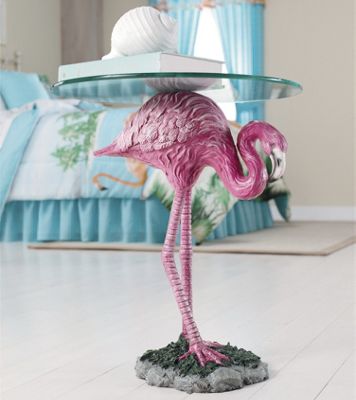 Accent Table Caribbean Flamingo
