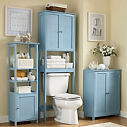 Rattan Door Tower Space Saver and 2 Door Cabinet