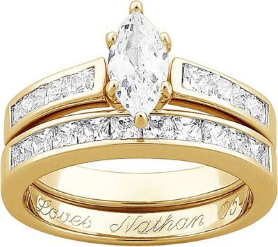 Bridal Set Marquise Cubic Zirconia