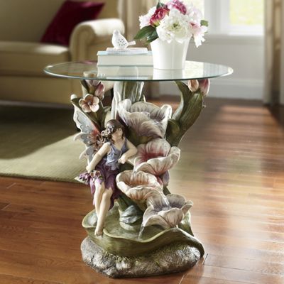 Fountain Table Laila Hand painted Fairy
