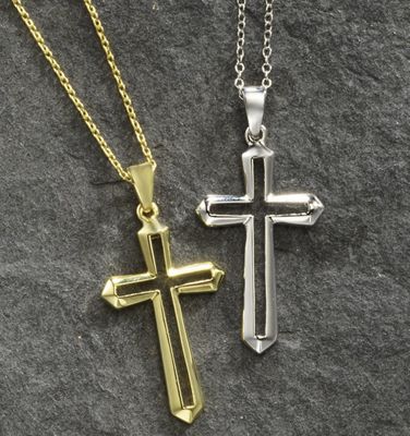 Cutout Cross Pendant