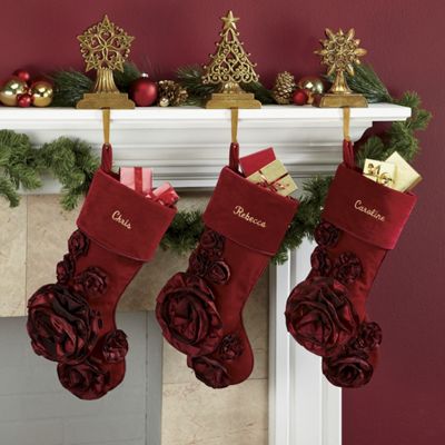 Santa Stocking Holder And Personalized Stocking