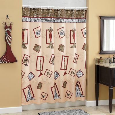 chic dress shower curtain