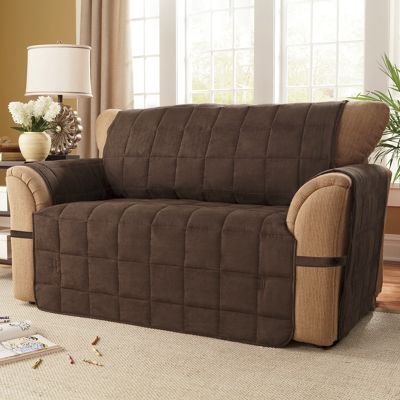 Box quilted Faux Suede Ultimate Furniture Protectors