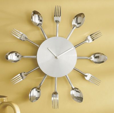 flatware clock