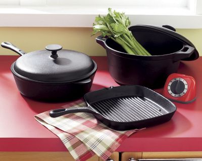 5Pc Prsn Cast Iron Cookwr