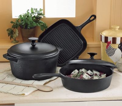 5Pc Prsn Cast Iron Cookwr