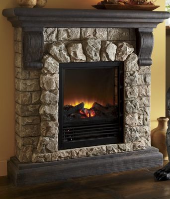 Fireplace Electric Faux Stone