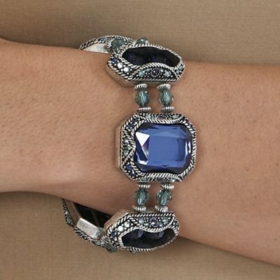 Stretch Bracelet Faceted Stone