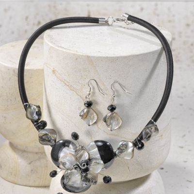Necklace And Earring Set Mother Of Pearl