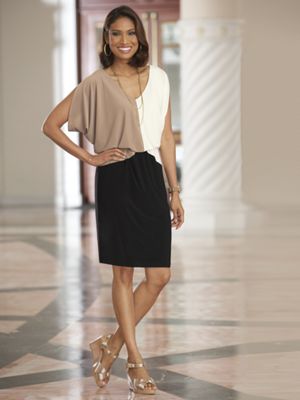 blouson block dress 35
