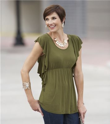 flutter sleeve top