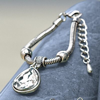 crystal teardrop bracelet
