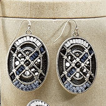mosaic bead earrings