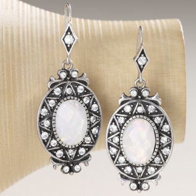 vintage silvertone earrings
