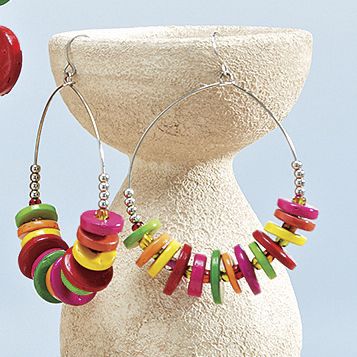 bright as a button earrings