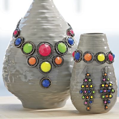 neon gunmetal jewelry