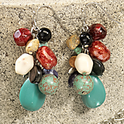Multi stone Earrings