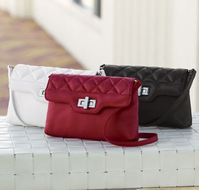 turnlock quilted side bag