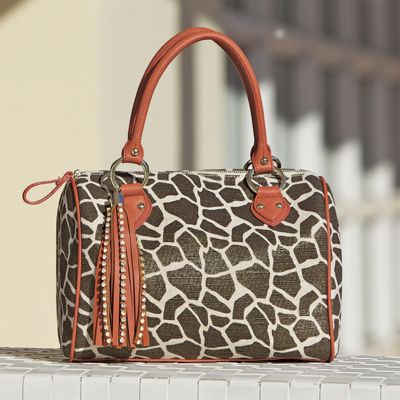 giraffe metallic bag