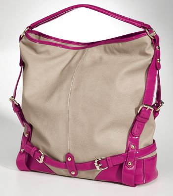 neon pink contrast bag