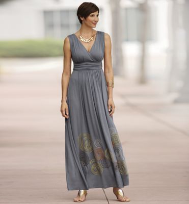 embroidered maxi dress