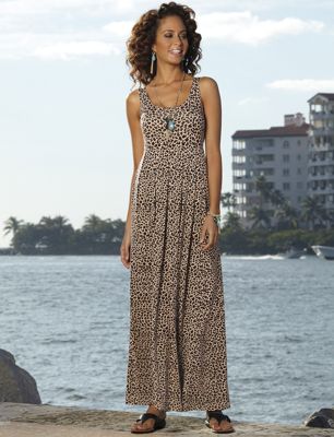 Shelf Bra Animal Maxi Dress 1