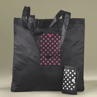 polka dot foldable bag