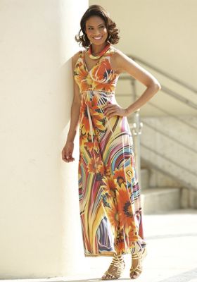 sunflower maxi dress