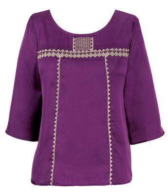 embroidered detail top