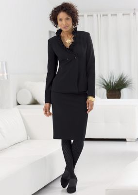 Ruffle Collar Suit A