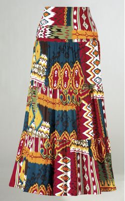 ikat print skirt 3