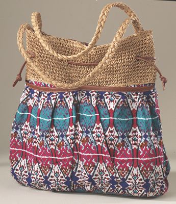 tribal stripe handbag