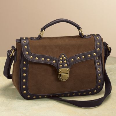 Bag Studded Trim Flap