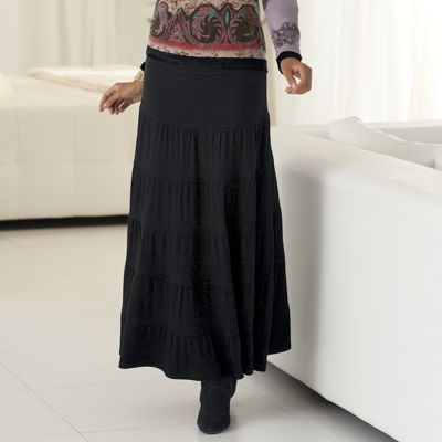 Tiered Knit Skirt