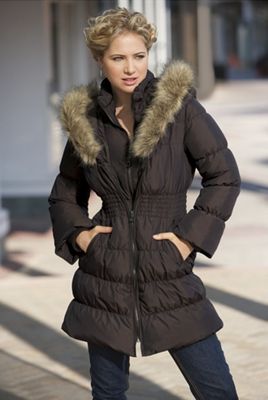 Cinch Waist Down Coat