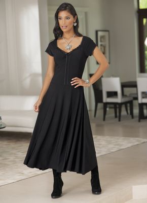 Lace Trim Dress 1
