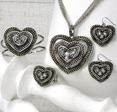 Loving Hearts Tri color Jewelry