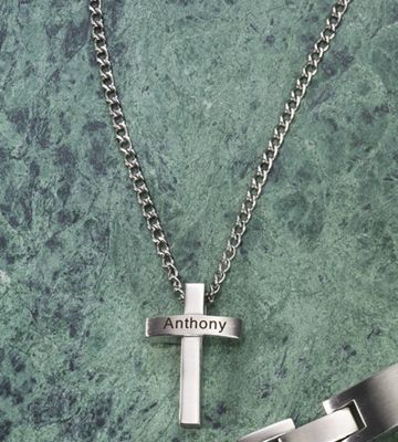 Pendant Stainless Steel Personalized Cross